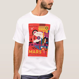 Sci-Fi Travel Ad, Planet Mars T Shirt