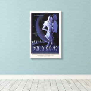 Sci-Fi Travel Ad, Planet PSO J318.5-22 Canvastryck