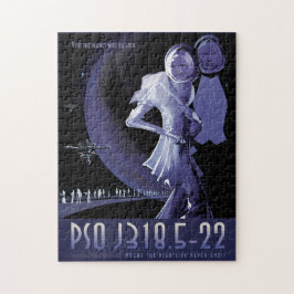 Sci-Fi Travel Ad, Planet PSO J318.5-22 Pussel