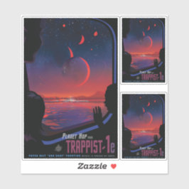 Sci-Fi Travel Ad, Planet Trapist-1e Klistermärken
