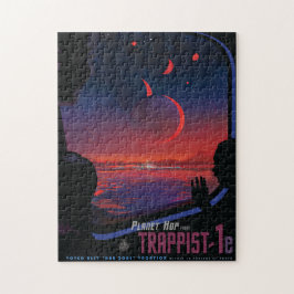 Sci-Fi Travel Ad, Planet Trapist-1e Pussel