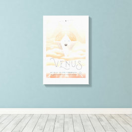 Sci-Fi Travel Ad, Planet Venus Canvastryck