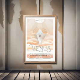 Sci-Fi Travel Ad, Planet Venus Fototryck