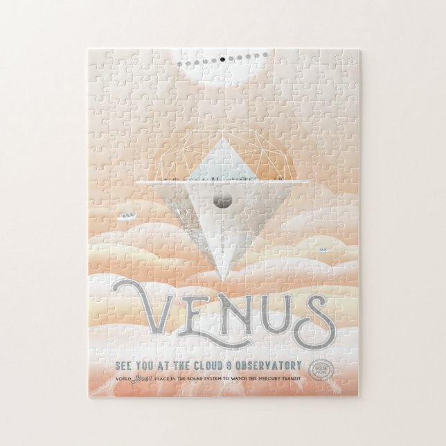 Sci-Fi Travel Ad, Planet Venus Pussel (Vertikal)