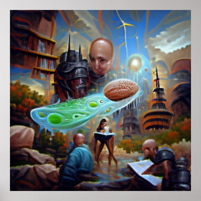 Sci om bilderna poster digital grafik (Framsidan)
