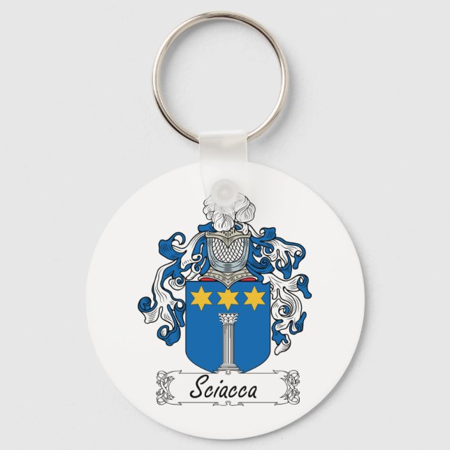 Sciacca Family Crest Nyckelring (Framsida)