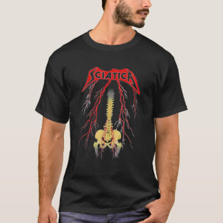 Sciatica Skeleton Metall T Shirt