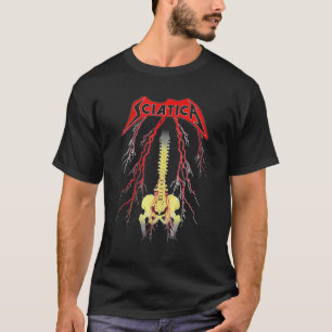 Sciatica Skeleton Metall T Shirt