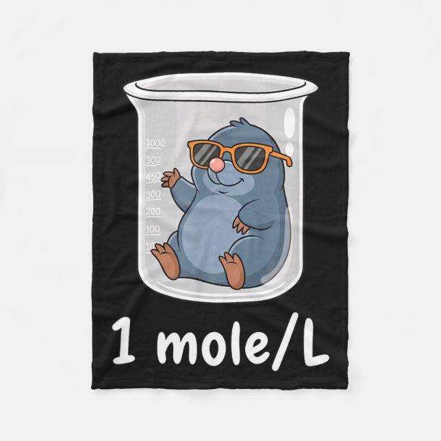 Science &amp; Technology Funny Chemistry 1 Mole L  Fleecefilt (Framsidan)