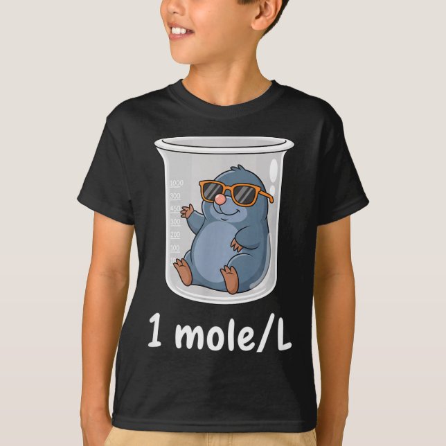 Science &amp; Technology Funny Chemistry 1 Mole L  T Shirt (Framsida)