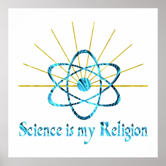 Science är min religion poster (Framsidan)