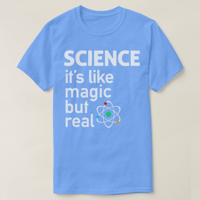 SCIENCE är som magi men äkta Crewnacksvett T Shirt (Design framsida)