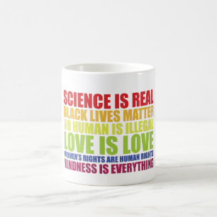 Science Är Verklig Svarta Liv Har Betydelse HBTQ S Kaffemugg