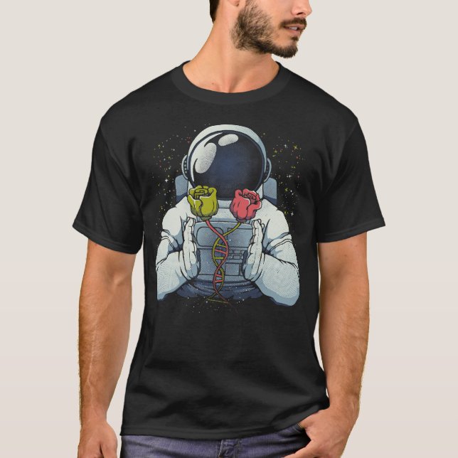 Science Astronaut DNA Rosor av Tobe Fonseca T Shirt (Framsida)