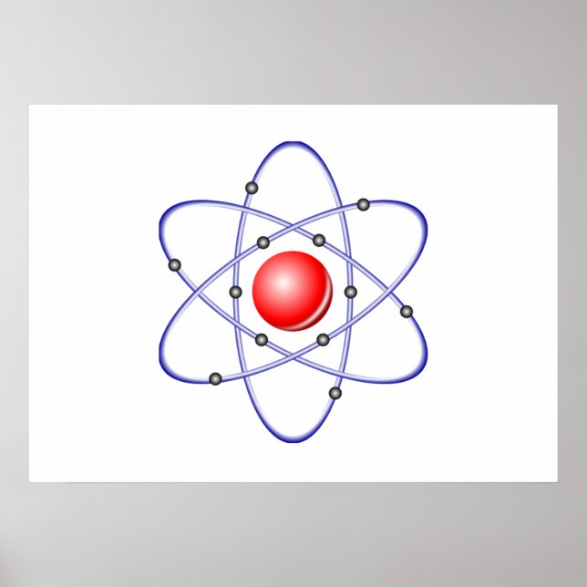 Science Atom Diagram Poster (Framsidan)