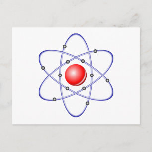 Science Atom Diagram Vykort