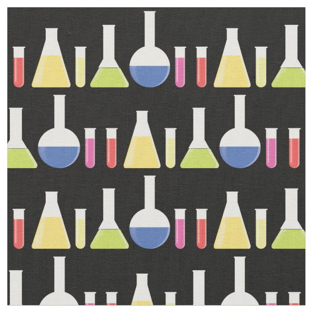 Science Beakers Laboratory Tyg (Närbild)