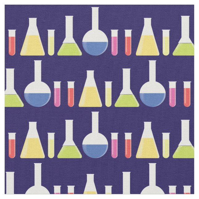 Science Beakers Laboratory Tyg (Närbild)