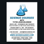 Science Beakers, Science Course Advertising Poster<br><div class="desc">Science Beakers,  Science Course Advertising Poster av Affärskortet Store.</div>