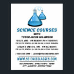 Science Beakers, Science Course Advertising Poster<br><div class="desc">Science Beakers,  Science Course Advertising Poster av Affärskortet Store.</div>