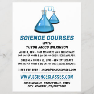 Science Beakers, Science Course Advertising Reklamblad