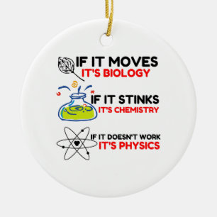 Science BIOLOGY CHEMISTRY PHYSICS Julgransprydnad Keramik