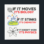 Science BIOLOGY CHEMISTRY PHYSICS Pappersservett<br><div class="desc">Coola,  Tecknad,  Kärlek,  Funny,  Kupe,  Vintage sport,  Retro,  Cute,  jul,  Nerd,  humor,  Geek,  Hipster,  vetenskap</div>