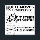Science BIOLOGY CHEMISTRY PHYSICS Självfärgande Stämpel<br><div class="desc">Underlig, coola, fantastisk, djur, nerd, gek, vintage, retro, ord, presentidé, par, kärlek, sport</div>