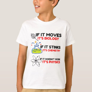 Science BIOLOGY CHEMISTRY PHYSICS T Shirt