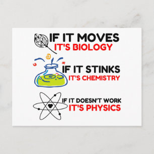 Science BIOLOGY CHEMISTRY PHYSICS Vykort