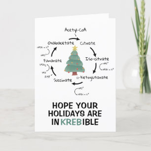 Science Biology Kreb's Cycle jullärare Roligt Helgkort
