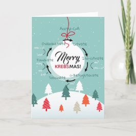 Science Biology Kreb's Cycle jullärare Roligt Helgkort