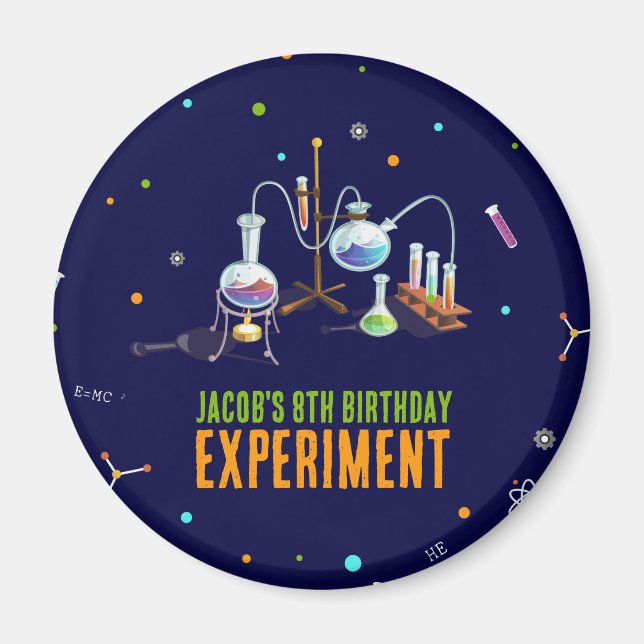Science Birthday Magnet (Framsidan)