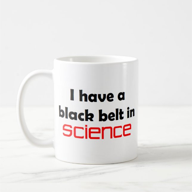 Science Black bälte Kaffemugg (Vänster)