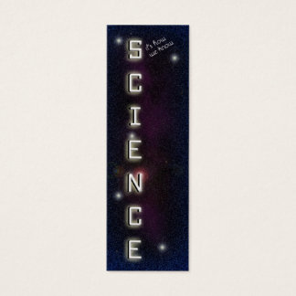 Science Bookmark Litet Visitkort