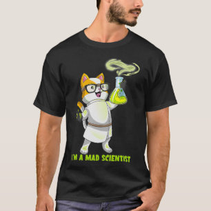 Science Cat Chemistry Mad Scientist Kitten Citten  T Shirt