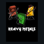 Science Chemistry Heavy Metall Nerd Geek Poster<br><div class="desc">Science Chemistry Heavy Metall Nerd Geek design for chemistry älskare.</div>