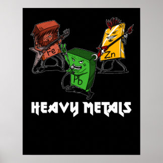 Science Chemistry Heavy Metall Nerd Geek Poster