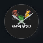 Science Chemistry Heavy Metall Nerd Geek Rund Klocka<br><div class="desc">Science Chemistry Heavy Metall Nerd Geek design for chemistry älskare.</div>