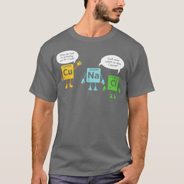 Science Chemistry Periodic Bord Funny Scientist T Shirt (Framsida)