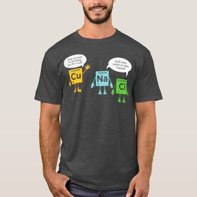 Science Chemistry Periodic Bord Funny Scientist T Shirt (Framsida)