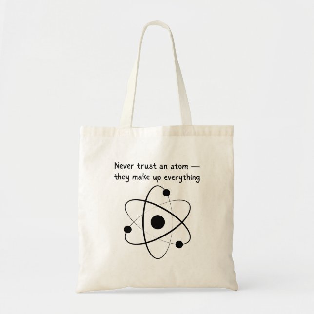 Science Chemistry Pun Fun Gift for Friends Teacher Tygkasse (Framsidan)