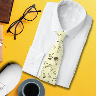 Science Chemistry Teacher Mönster Tie Slips