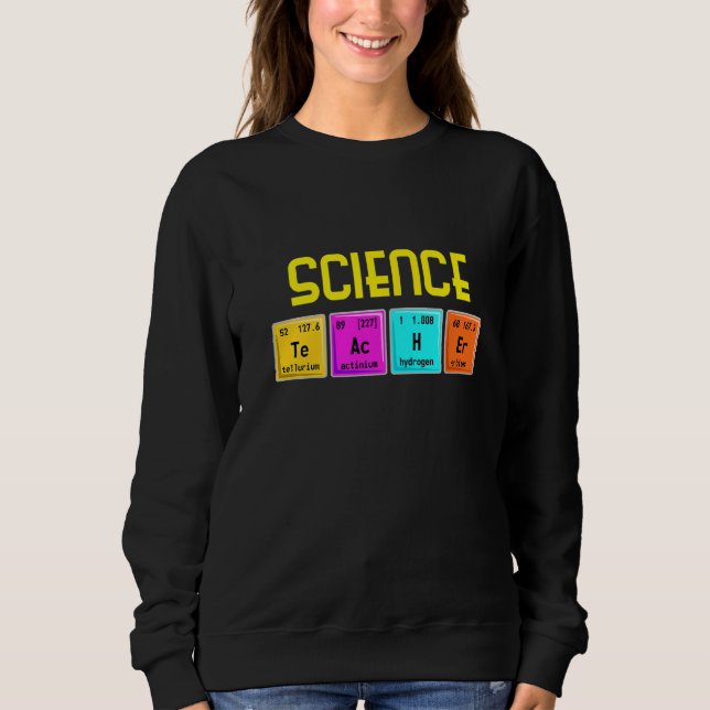 Science Day Biology Teacher Microscope Beaker Scie T Shirt (Framsida)
