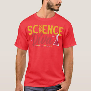 Science Diva Chemistry Biology Teacher tillbaka ti T Shirt