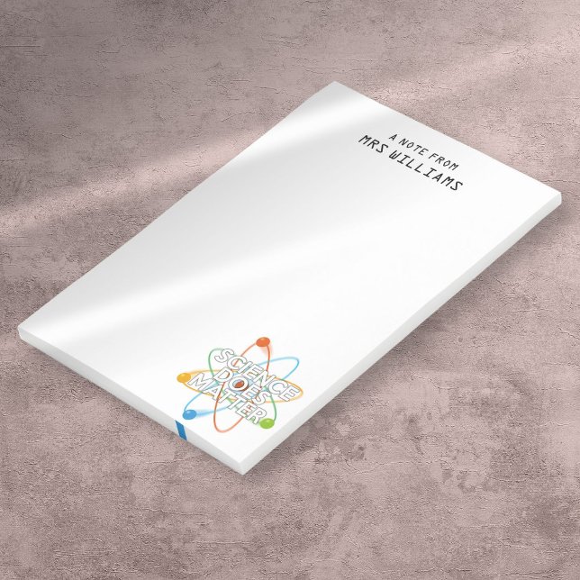 SCIENCE DOES MATTER Funny Science Citat Post-it Block (SCIENCE DOES MATTER Funny Science Quote Post-it Notes)