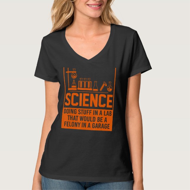 Science Doing Saker T Shirt (Framsida)