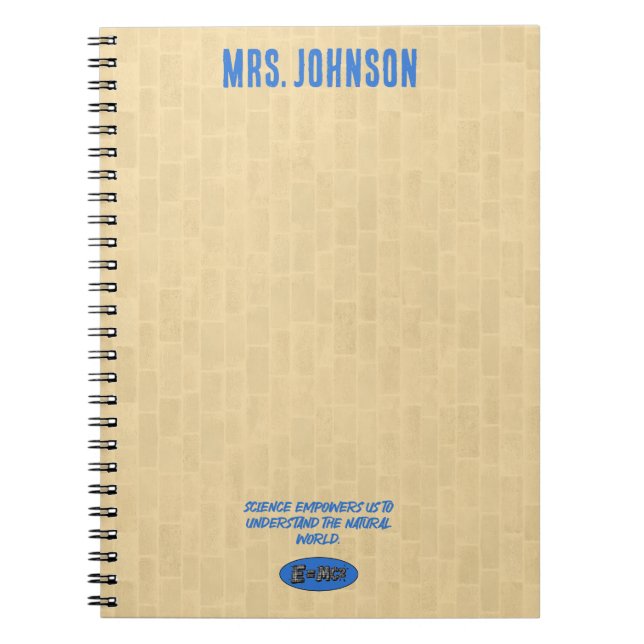 Science Empowers Understanding Natural World Anteckningsbok (Framsidan)