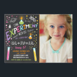 Science Experiment Birthday Investigation Girl Inbjudningar<br><div class="desc">♥ en perfekt till inbjudan era gäster till din lilla födelsedagsfest!</div>