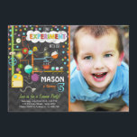 Science Experiment Födelsedagsfest inbjudan<br><div class="desc">♥ Ett perfekt till inbjudan era gäster till din lilla födelsedagsfest!</div>